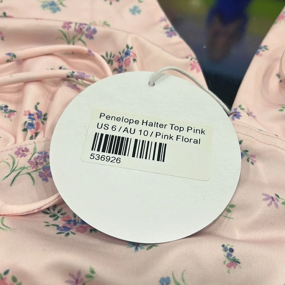 Princess Polly pink Penelope Halter Crop Top - Picture 3 of 5